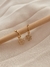 Brinco Argola Flor Dourada com Zircônias - comprar online