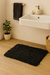 Alfombra de baño - Coral 40X60cm - Negro