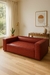 Sillón Eco cuero Madrid - Rojo 2.11X0.66 - comprar online