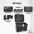 TOP CASE ALU 48L VALIJA Y RUEDAS EXTRAIBLES FULL BLACK