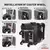 TOP CASE ALU 48L VALIJA Y RUEDAS EXTRAIBLES FULL BLACK - comprar online