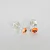 Aros Tope Mariquita Circon - Joyeria Divina Plata