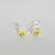 Aros Tope Mariquita Circon - Joyeria Divina Plata