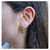 Aros Flor Bañado en oro - comprar online