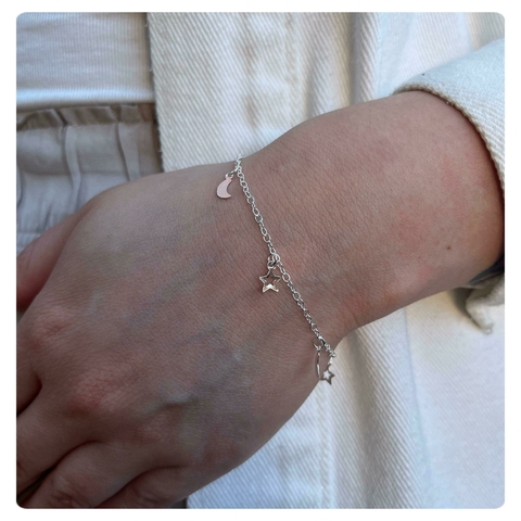 Pulsera Luna y Estrella