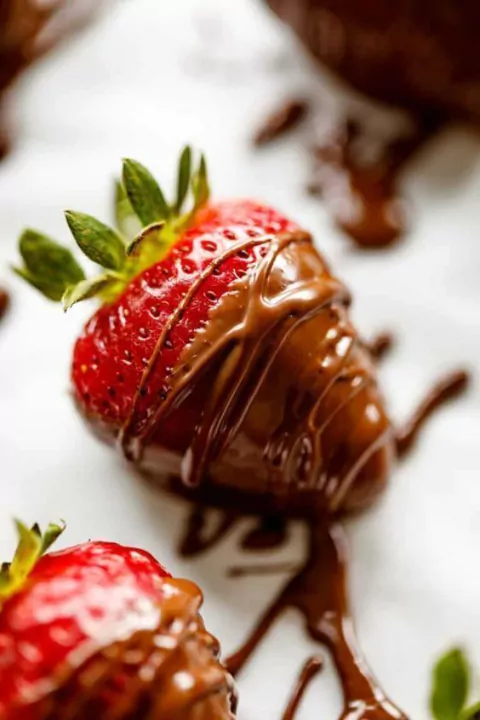 Fresa con Chocolate
