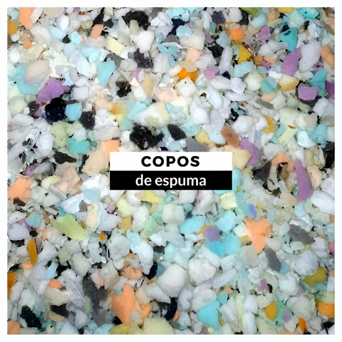 Copos De Goma Espuma x KG