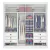 Guarda-Roupa Titanium 2 portas com espelho – variadas cores