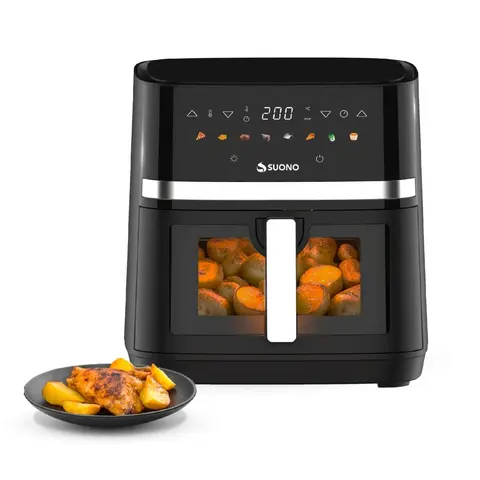 Freidora de Aire Panel Digital 8 L Negro Suono