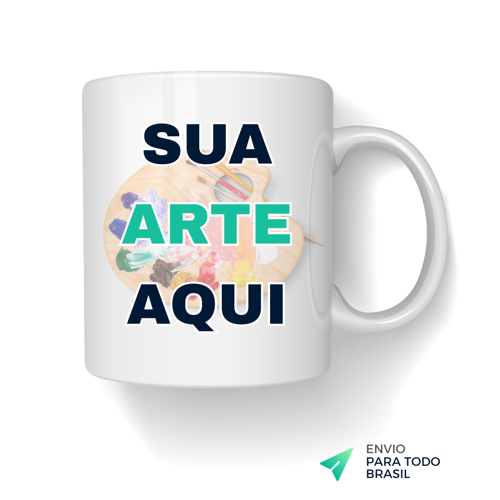 Caneca Personalizada com sua foto texto desenho ou qualquer tema