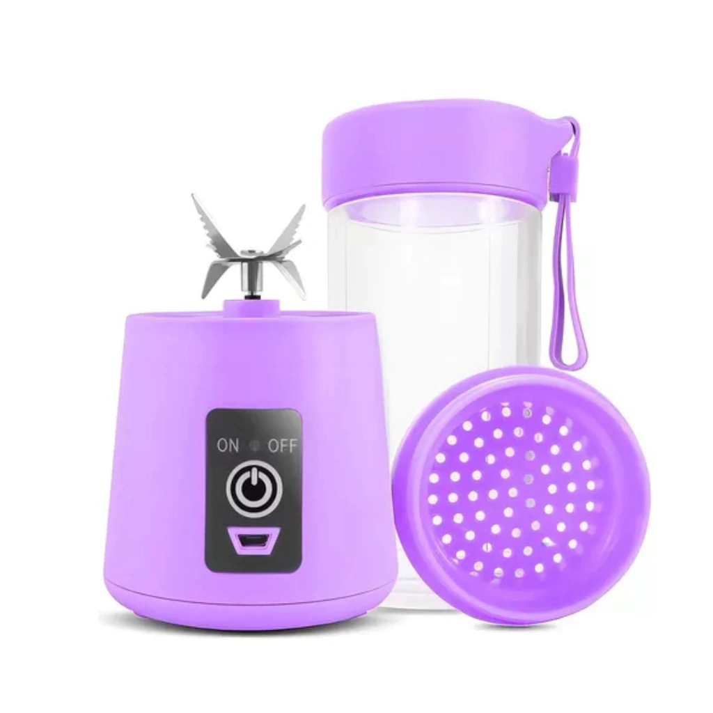 Mini Liquidificador Portátil+ Cabo Usb Cor Lilás Voltagem 110v/220v