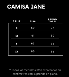 Camisa Negra Jane en internet