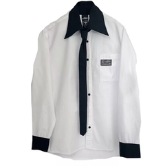 Camisa Stamp Con Corbatín Sixty