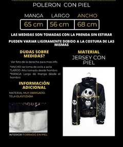 Buzo Polerón con piel Jack/Sally - tienda online