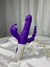 Triplo vibrador vai e vem com sucção de clitóris