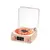 Aqua Vinyl Speaker Retrô Bluetooth com Luz Ambiente