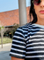 Blusa Feminina Stella Canelada Listrada Preta - Tresis Store