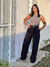 Calça Diana Feminina Alfaiataria Pantalona Preta - comprar online