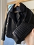 CAMPERA SEMI CUERO LIRA