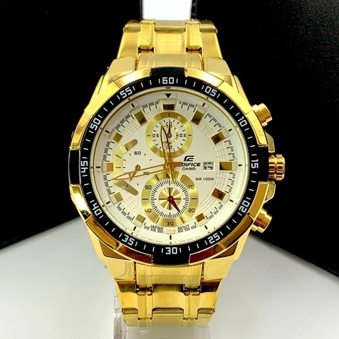 EDIFICE- DOURADO/BRANCO/PRETO