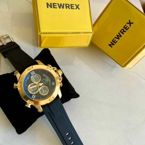 NEWREX BORRACHA PRETO/DOURADO