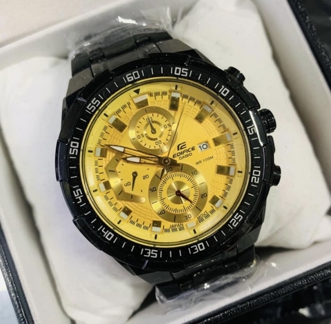 EDIFICE- PRETO/DOURADO