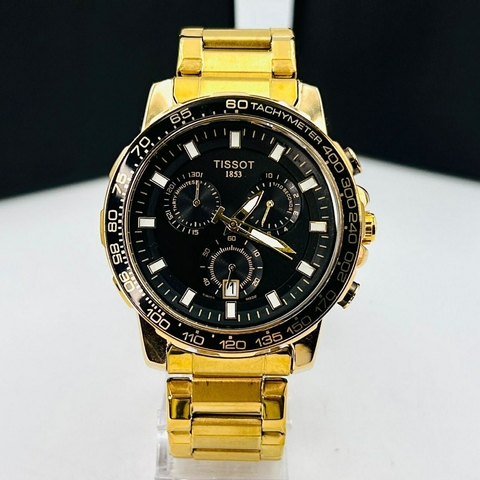 TISSOT AVIATOR DOURADO/PRETO FUNCIONAL