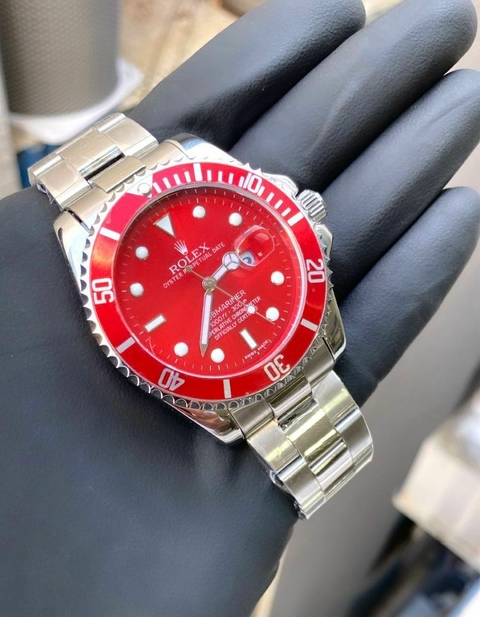 SUBMARINER PRATA/VERMELHO