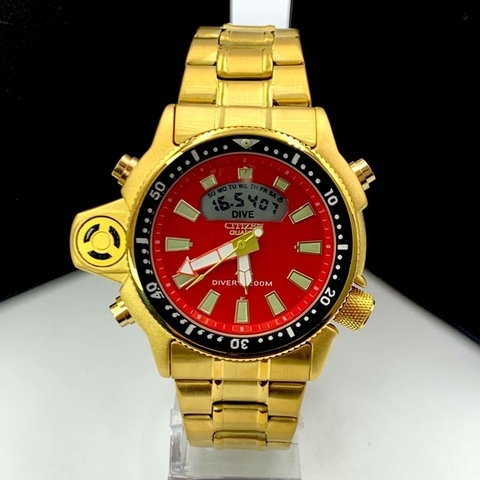 CITIZEN AQUA 4 DOURADO/VERMEHO