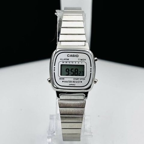 CASIO MINI LA11W PRATA/BRANCO