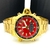 CITIZEN AQUA 4 DOURADO/VERMEHO - Chavosowatches