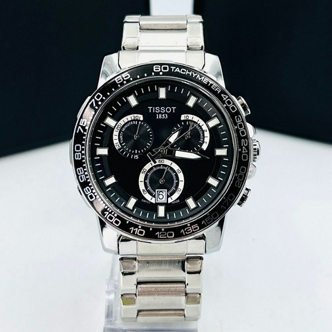 TISSOT AVIATOR PRATA/PRETO FUNCIONAL