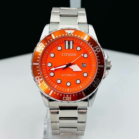 CITIZEN MASTER PRATA/LARANJA