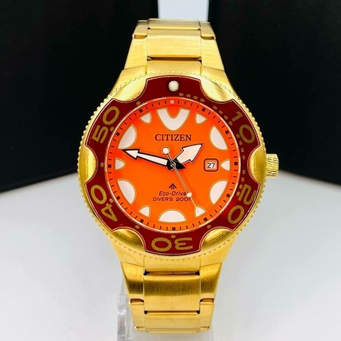 CITIZEN ORCA DOURADO/LARANJA