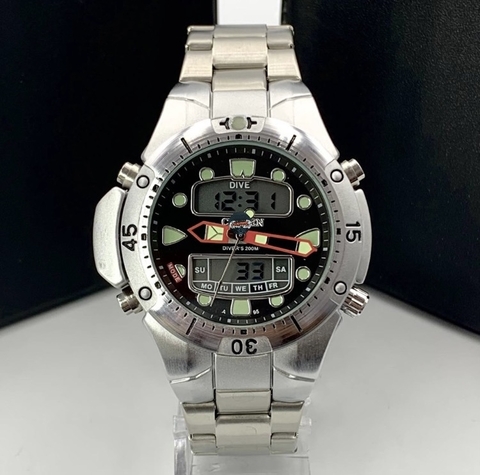 CITIZEN AQUA 3 AÇO/PRETO