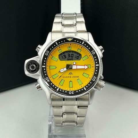 CITIZEN AQUA 4 PRATA/AMARELO