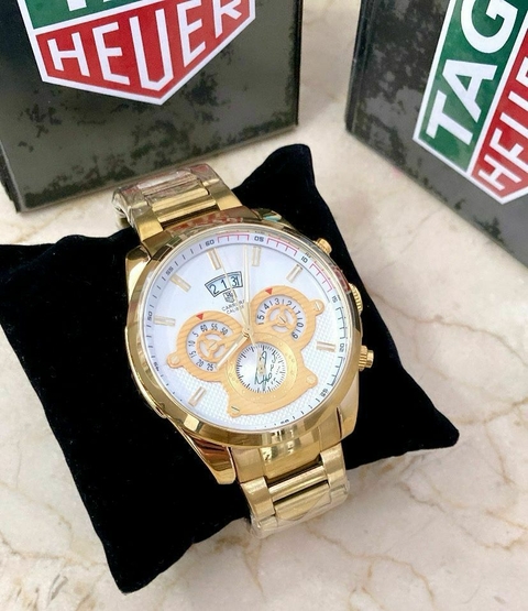 TAGHEUER CARRERA CR7- DOURADO