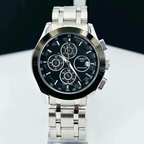 TISSOT MACHINE FUNCIONAL PRATA/PRETO