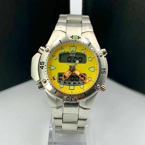 CITIZEN AQUA 3 PRATA/AMARELO