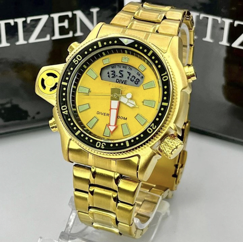 CITIZEN AQUA 4 DOURADO