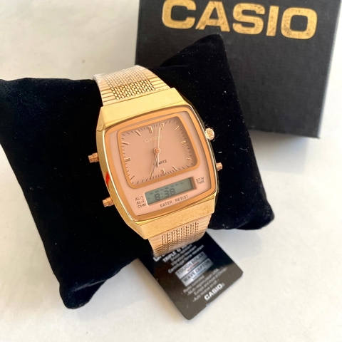 CASIO 2 HORÁRIOS GRANDE ROSE