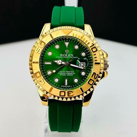 YATCH MASTER BORRACHA - DOURADO/VERDE