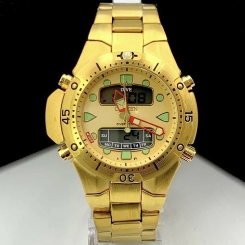 CITIZEN AQUA 3 AÇO DOURADO