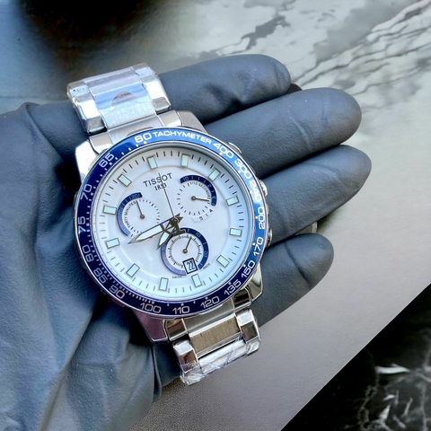 TISSOT AVIATOR PRATA/BRANCO FUNCIONAL