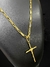 KIT CORRENTE CARTIER + PINGENTE CRUZ - Chavosowatches