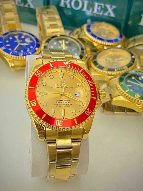 SUBMARINER- DOURADO CATRACA VERMELHA