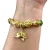 Pulsera Charms Flores Chapa 18k Florezco En Mi Mejor Versión - comprar en línea