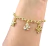 Pulsera Mariposa Y Flores Abro Mis Alas Y Florezco Chapa de oro 18K BLESS4522 en internet