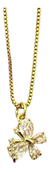 Collar De Mariposa Mini Con Zirconias Y Chapa De Oro BLESS4524 - comprar en línea
