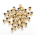 100 Cuentas 4mm doradas acero CA22059